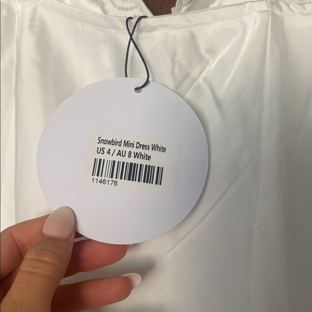 Princess Polly Snowbird Mini Dress- White - Picture 5 of 5